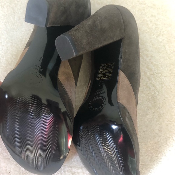 Luzzi Made In Italy Suede Pumps Sz 39 US Sz 8 - Picture 5 of 8